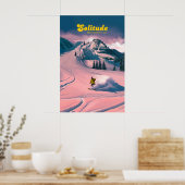 Solitude Utah Skigebied Reisposter Poster (Keuken)