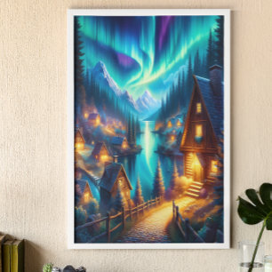 Solitudes Haven: Een Cabin Retraite Poster