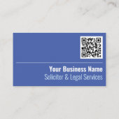Solliciteur & Services juridiques Code QR Carte de (Dos)