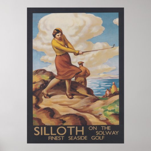 Sollith op de Solway, Engeland,  Golf Poster (Voorkant)