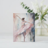 Solo Ballet Dancer Briefkaart (Staand voorkant)
