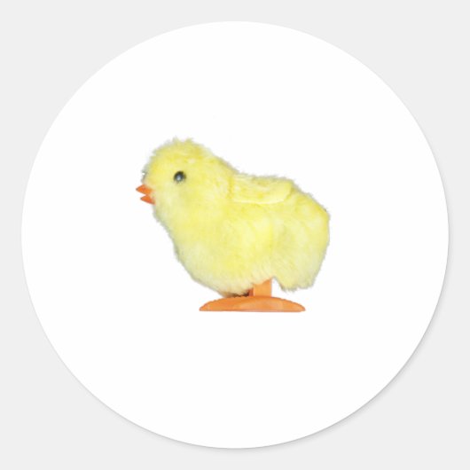 Solo Chick over Transparantie Ronde Sticker (Voorkant)