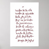 Solo Dios basta (Laat niets je storen) Poster (Voorkant)