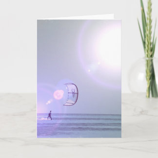 Solo Kiteboard Greeting Card Kaart
