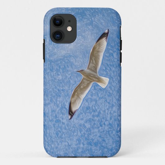Solo Seagull in de lucht Case-Mate iPhone Case (Achterkant)