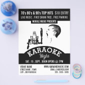 Solo Singer, Karaoke Event Adverteren Flyer (Enkel)