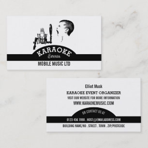 Solo Singer, Karaoke Event Organizer Visitekaartje