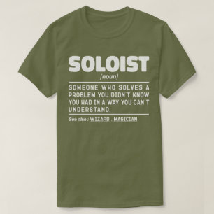 Soloist Zelfstandig naamwoord Definitie Cool Songs T-shirt