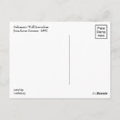 Soloman's Wall Jerusalem, Jean-Leon Gerome Briefkaart (Achterkant)