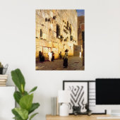 Soloman's Wall Jerusalem, Jean-Leon Gerome Poster (Thuiskantoor)