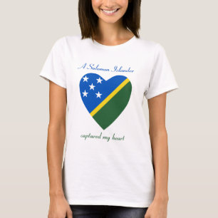 Solomon Eilanden Vlag Liefje T-Shirt