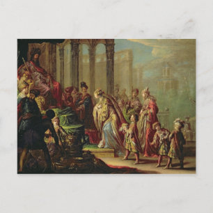 Solomon en de koningin van Sheba, of Esther voor A Briefkaart