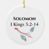 Solomon en de Treasure of Wisdom Jesse Tree Keramisch Ornament (Achterkant)