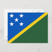 Solomon Islands Flag Briefkaart (Voorkant / Achterkant)