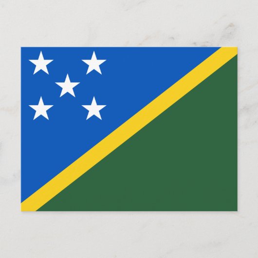 Solomon Islands Flag Briefkaart (Voorkant)