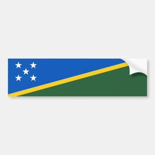Solomon Islands Flag Bumpersticker (Voorkant)