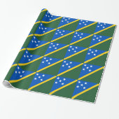 Solomon Islands Flag Cadeaupapier (Uitgerold)