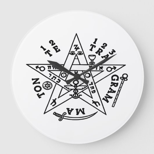 Solomon's pentagram grote klok (Voorkant)