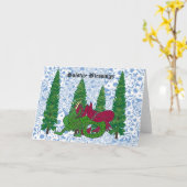 Solstice Blessings Dragon Card Kaart (Gele Bloem)