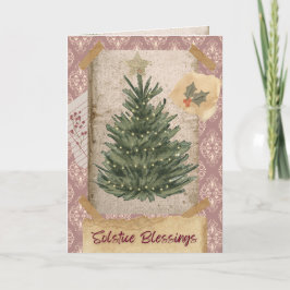 Solstice Blessings Holiday Kaart