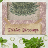 Solstice Blessings keukenhanddoek (Gevouwen)