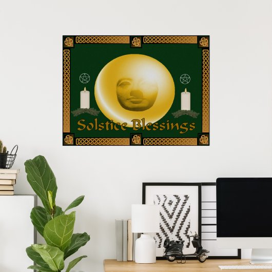 Solstice Blessings Poster (Thuiskantoor)