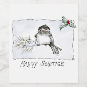 Solstice Chickadee Wijn Etiket (Enkel label)