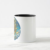 Solstice d'été Mug noire 11oz (Centre)