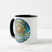 Solstice d'été Mug noire 11oz (Devant gauche)