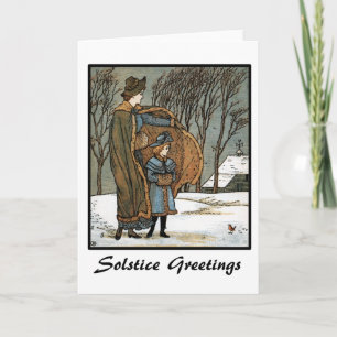 Solstice Groeten Feestdagen Kaart