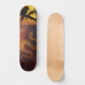 Solstice Kookaburra Silhouette Hemelse Slang Skateboard (Voorkant)
