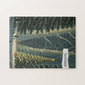 Solstice Spruce Gepersonaliseerde Kerstmis Legpuzzel (Horizontaal)