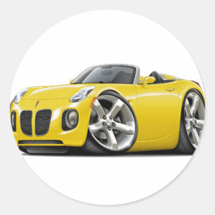 Solstice Yellow Convertible Ronde Sticker