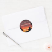 Solstice Zonsondergang Bookplate ~ sticker (Envelop)