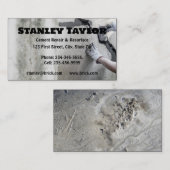 Solutions Concret & Cement Carte de visite personn (Devant / Derrière)