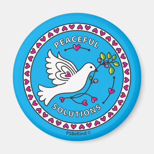 Solutions pacifiques 1_Round Magnet 2,25 pouces (Devant)