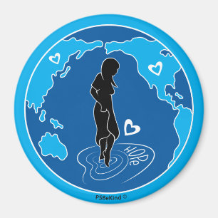 Solutions pacifiques_Arrondi Magnet 3 pouces