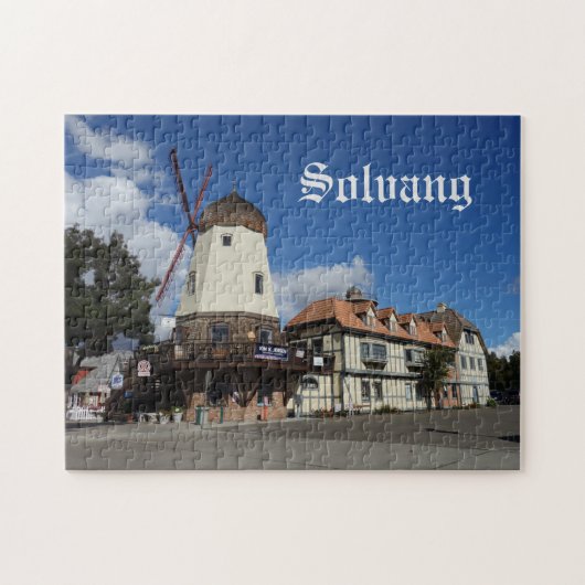 Solvang California Danish Windmill Legpuzzel (Horizontaal)