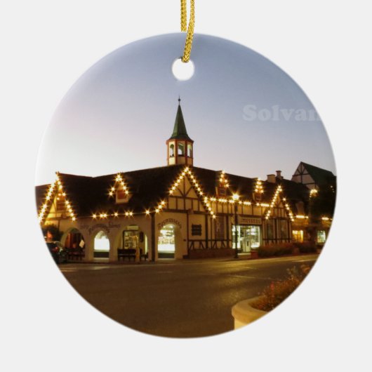 Solvang California Keramisch Ornament (Voorkant)