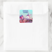 Solvang Danish Downtown California  Vierkante Sticker (Tas)