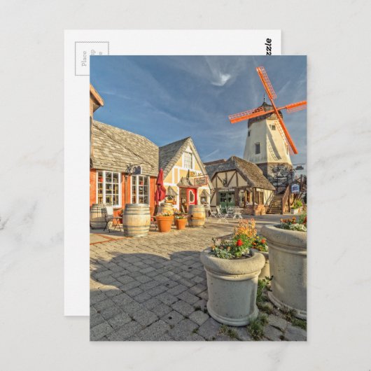 Solvang Windmill Uitzicht Briefkaart (Voorkant / Achterkant)