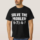 Solve The Problem 67 Meme Math Teacher Gen Alpha  T-shirt (Voorkant)
