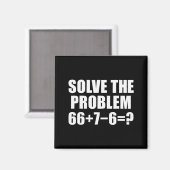 Solve The Problem 67 Meme Six Seven Elementary Mat Magneet (Voorkant / Achterkant)