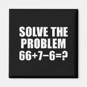 Solve The Problem 67 Meme Six Seven Elementary Mat Magneet (Voorkant)