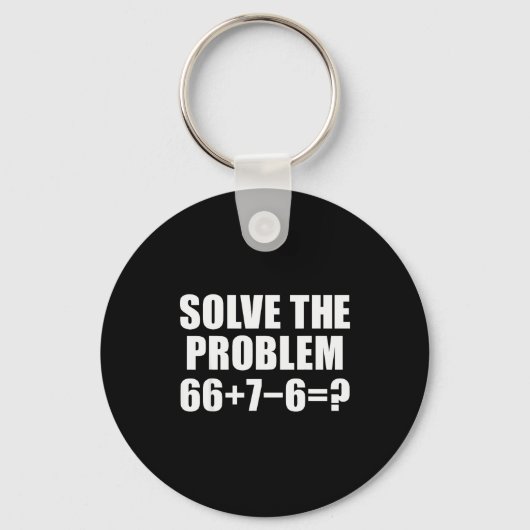 Solve The Problem 67 Meme Six Seven Elementary Mat Sleutelhanger (Voorkant)