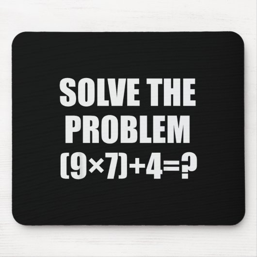 Solve The Problem Funny 67 Meme Brainrot Math Teac Muismat (Voorkant)