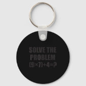 Solve The Problem Funny 67 Meme Brainrot Math Teac Sleutelhanger (Voorkant)