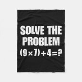 Solve The Problem, Funny 67 Teacher Fleece Deken (Voorkant)