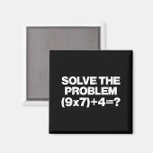 Solve The Problem Math 67 Meme 6 7 Costume Kids Bo Magneet (Voorkant / Achterkant)