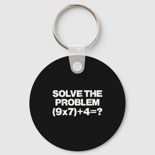 Solve The Problem Math 67 Meme 6 7 Costume Kids Bo Sleutelhanger (Voorkant)